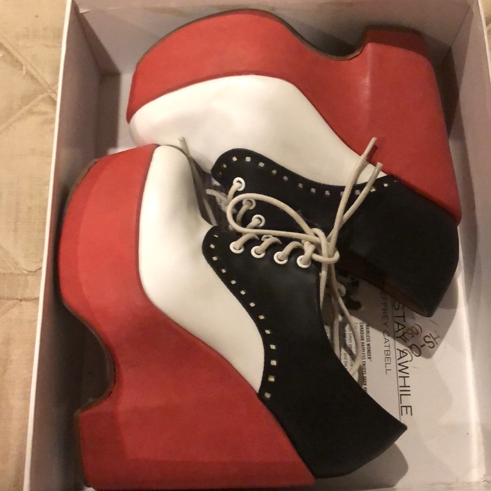 Jeffery Campbell Lindy boots/heels 🖤💗